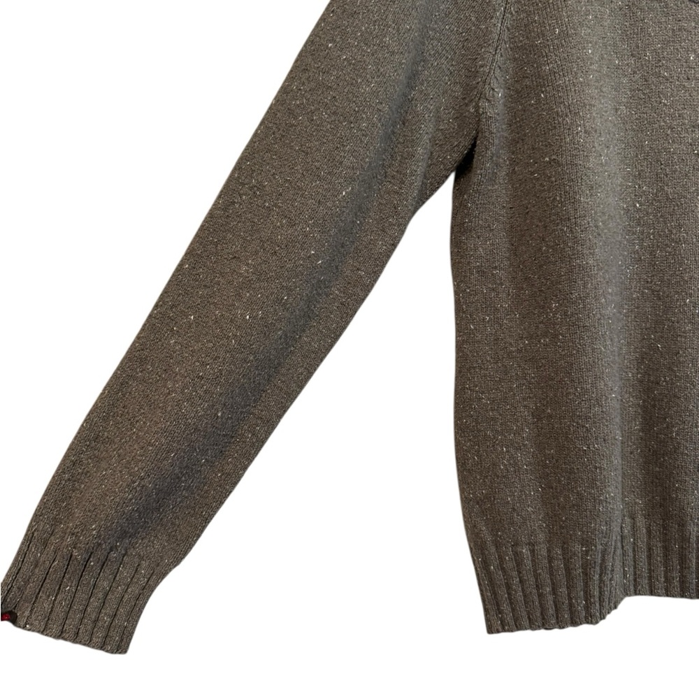 Croft & Barrow‎ Women's Charcoal Sweater with White Collar - Picture 2 of 8